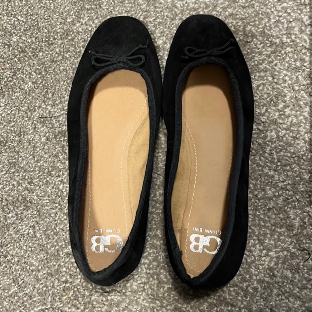 NWOT GB Black Velvet Flats
